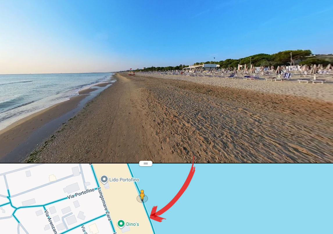 Tracciato Google Street View Giulianova Marche - Virtualvr.it Bozzetta Gabriele Web Promotions Cavalese